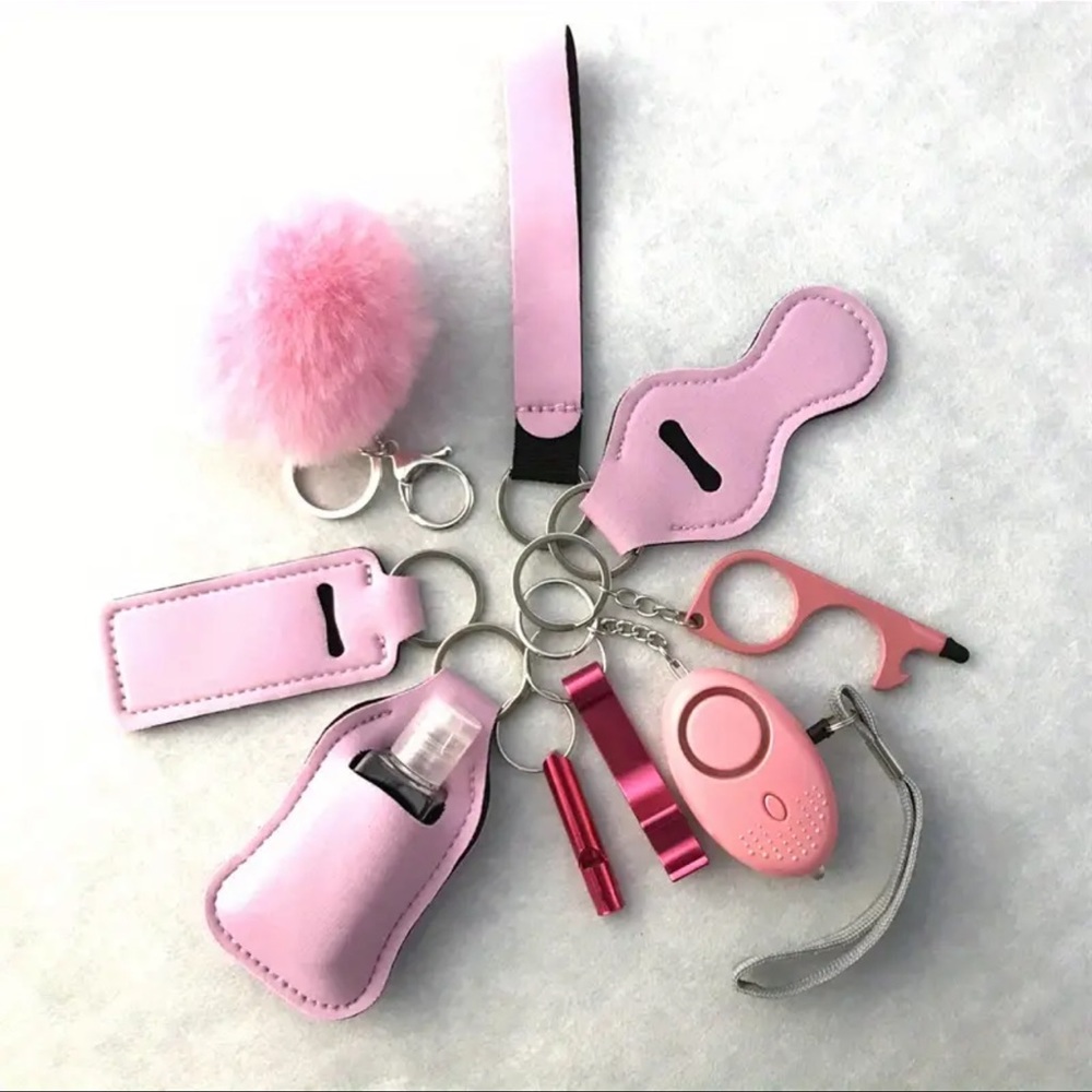 light pink keychain